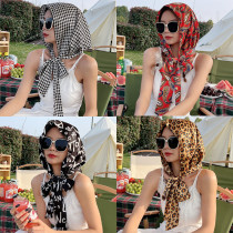 Net red Tongan Spring Summer multi-function Baotou hat sunscreen hat sunscreen silk towels in fashion floating with sunscreen hat