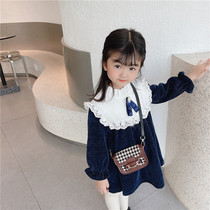 Net Red Girl Bag Package 2021 New Slanted Satchel Baby Saddle Bag Mini Fashion Children Diagonal Satchel Wave
