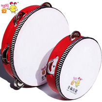 Orff musical instrument tambourine 6 8 inch dance grading tambourine red flower tambourine schoolboy tambourine tambourine tambourine tambourine
