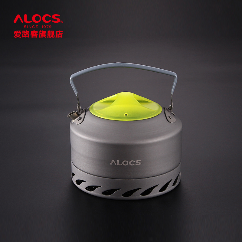 Alocs 0.9L concentrating ring outdoor kettle collector portable camping teapot field boiling kettle