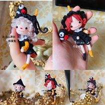 (095) Little Cute Halloween Trickster Illustration Handmade Wool Tutorial Doll Crochet Illustration