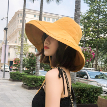 Fisherman Hat Woman Summer Sun Hat Large Hat Peak Visor Sunscreen Sun Hat Anti UV 100 Hitchhiking face Little sun hat
