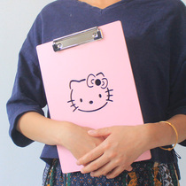 Cute cartoon board clip a4 writing board Pink girl heart writing pad a5 student drawing board creative folder