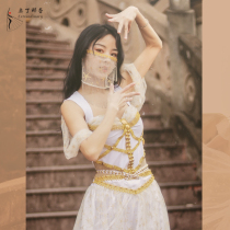 Princess Jasmine costume costume female Han suit Chinese style Han and Tang princess performance suit Belly dance practice suit female