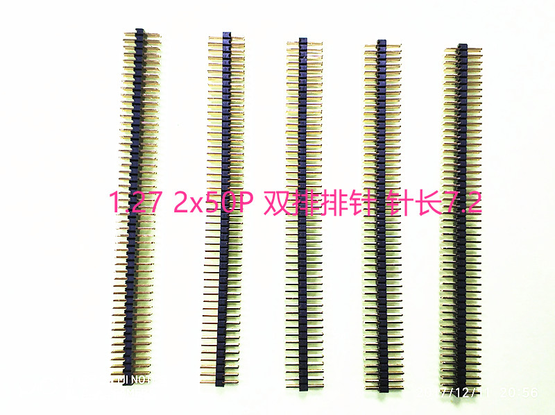 Needle arrangement/1.272x50P double row needle length 7.2P position/needle length/plastic height can be customized