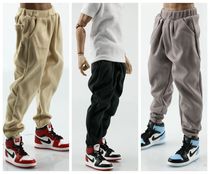 1 6 soldiers pants hip-hop loose casual pants closed feet radish pants black warm gray card