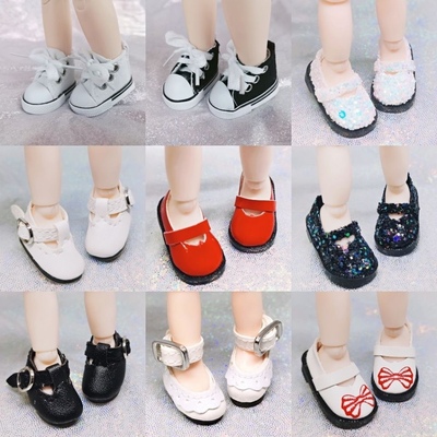 taobao agent 8 minutes 17 cm doll canvas shoes BJD baby leather shoe shoe canvas shoes casual shoes princess shoes accessories