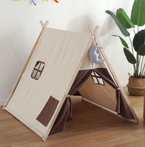 Nordic INS Children Tents Interior Oversized Game House Princess House Pure Cotton Canvas for male and female children Reading corner