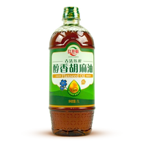 Inner Mongolia Specialty hong jing yuan press fragrant sesame oil flax seed oil 1L