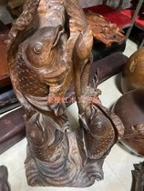 Vietnamese mahogany big fruit sandalwood crafts Myanmar pear fish whole wood no old material 75 pounds of roots