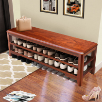 Nordic solid wood shoe-changing stool Corridor shoe-wearing stool Early education bench Sofa Dressing room shoe cabinet wall rectangular stool