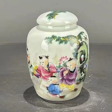 清時代 粉彩 茶葉罐 粉彩茶叶罐-粉彩茶叶罐促销价格、粉彩茶叶罐品牌- 淘宝