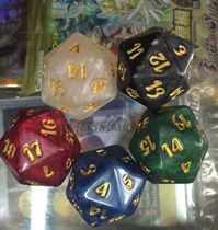 Imported transparent color acrylic 20-sided dice color sieve (a)