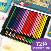 Japan sakura sakura color pencil set for painting and coloring beginners 72 colors oily professional hand-painted 24 colors 48 colors 36 colors water-soluble boxed