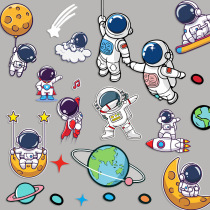 Cartoon cute astronaut luggage sticker laptop mobile phone ipad water Cup decoration sticker waterproof