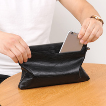 Multi-function bag envelope bag leather about mens clutch girl fresh handbag zipper large new