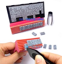 Movable character combination seal Number letter combination seal Card groove tooth printing version Price tag Movable character grain version