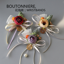 New products limited time to buy corsage flower Flower groom bride flower wedding photography photo clothing clothing clothing accessories