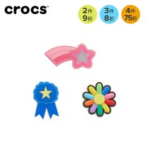 Crocs Kallo Chi Chi Chi star accessories hole shoes flower variety pattern flash medal glitter Glitter Star