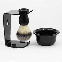 Pure badger hair brush shaving brush cleaning brush shaving foam brush soft hair beard brush