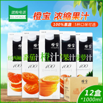 Orange Treasure Orange Juice Apple Juice Pineapple Juice Grapefruit Tomato Juice 1L*12 boxes Cocktail mix Juice Mix