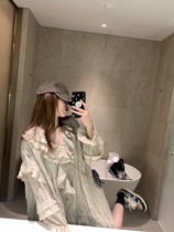 Small ruler Britney Spears design Doll Skirt Woman Spring Summer Dress New Length of Lotus Leaf Side Conspicu Slim Fit Dress
