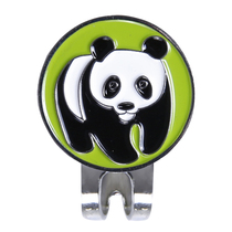 Golf hat clip red panda marker magnet ball mark manufacturers large spot quantity excellent Logo