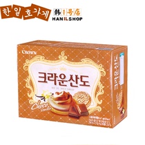 Korean imported food CROWN sandwich cookies Crean Sando Chocolate Chip cookies 161g