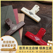Japanese HIGHTIDE PENCO clip vintage colorful plastic ticket clip storage food stationery Handbook clip