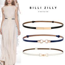 100 Lap Lady Fine Belt Genuine Leather Fashion Trim Waist Seal Suit Strap Matching Skirt Sweater Summer Closedown Waist Chain