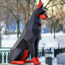 1 m high Doberman paper art model large floor-to-size ratio animal dog living room closet ornaments handmade