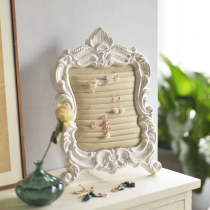 BJ14 French white vintage carved home decoration ornaments jewelry earrings ring necklace display storage rack