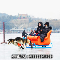 Outdoor winter ice and snow amusement equipment electric dog sledding ice UFO bumper car ice snow bicycle
