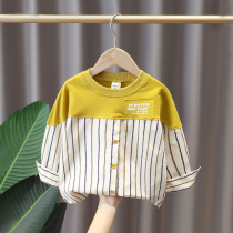 Children Long sleeves Lining Clothes Spring Autumn 2021 New Ocean Gas Mens Baby Fall Fashion Autumn Fashion Boys Shirts Blouses