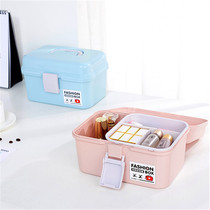 Household medicine box multi-layer cream box first aid kit household medicine storage box needle thread jewelry finishing box toolbox