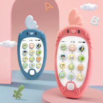  Childrens mobile phone toys can bite 0 to 1 year old infants and young children puzzle 6-12 months for boys and girls phone simulation early education