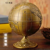 Ashtray creative personality trend office simple atmospheric wind anti-fly ash living room metal sealed household with cover
