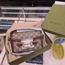 现货Gucci古驰 1955mini斜挎包横板手机包盒子包新款单肩女包