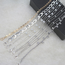 Good-looking sexy exposed bra skirt accessories shoulder strap fashion wild bra underwear Pearl metal chain strap suspenders