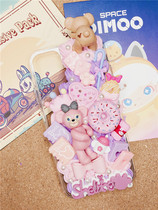 Cute bear diy handmade custom cream glue mobile phone shell finished material package to send girls a gift cute set