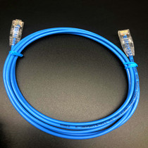 Export ultra-fine six network ultra-fine jumper 28AWG gigabit network cable very thin line blue finished machine room jumper