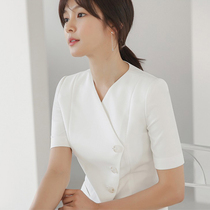 Fang name Medical Beauty plastic surgery medical care beauty salon Skin management front desk work clothes high-end Wang fried Milky White set