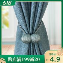 Curtain lace strap decorative bow a pair of new magnetic buckle adhesive hook binding rope study American cloth tape magnetic