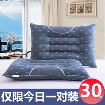 Pillow full set of pillows plus pillowcase flat low pillow thin hard buckwheat leather Cassia pair of home dormitories