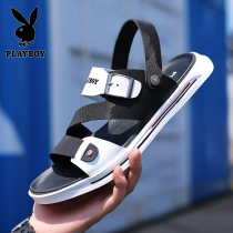 Floral Playboy sandals Mens damp New summer outwear Korean version trendy sandals Sports casual mens beach shoes