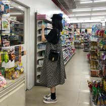 Pregnant women summer dress suit 2021 new loose fashion trend mom personality out of the Western style suspender two-piece set