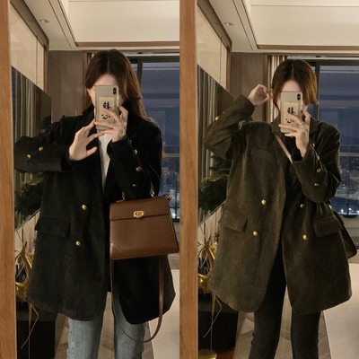 taobao agent Retro classic suit jacket, demi-season advanced woolen coat, trench coat, plus size, high-quality style, western style