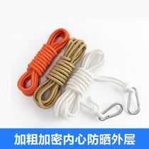 Multifunctional outdoor coat rope pull-up buckle bold bask quilt rope windproof buckle travel portable rooftop artifact long