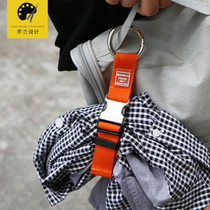 Multifunctional strap travel portable hook buckle suitcase strap adjustable hanging bag rope packing bag