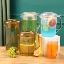 Large capacity cold kettle high temperature resistant acrylic cold boiling water pot milk tea shop special measuring cup with scale commercial teapot